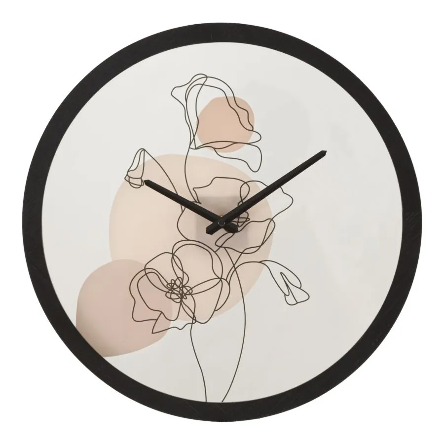 ZEGAR NAŚCIENNY FLOWER -B- 40X3,5 cm